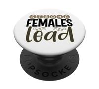Feminismo Regalo Mujeres Fuertes Liderar Feminista PopSockets PopGrip Adhesivo