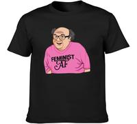Feminist AF Its Always Sunny in Philadelphia Men's T Shirt Unisex Tees Black S