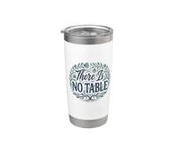 Feminist Decenter Men Womens Right Girls There Is No Table Vaso térmico de acero inoxidable de doble pared