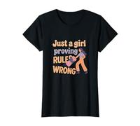Feminist Girl Power Just a Girl Demostrando Que Las Reglas Son incorrectas Camiseta