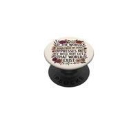 Feminist Womens Rights The World Born from My Body Oppresses PopSockets PopGrip Adhesivo
