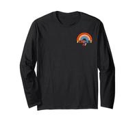 Feminista AF Pocket Vintage Rainbow Empoderamiento Feminismo Manga Larga