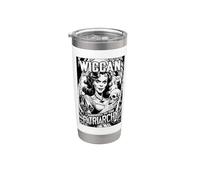 Feminista Bruja Despedida Patriarcado Wiccan Funny Magazine Vaso térmico de acero inoxidable de doble pared