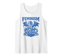 Feminista Dragón Feminismo Fantasía Empoderamiento Diseño Gráfico Camiseta sin Mangas