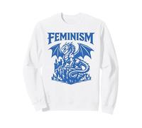 Feminista Dragón Feminismo Fantasía Empoderamiento Diseño Gráfico Sudadera
