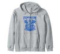 Feminista Dragón Feminismo Fantasía Empoderamiento Diseño Gráfico Sudadera con Capucha