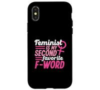 Feminista es mi segunda palabra F favorita Carcasa para iPhone X/XS