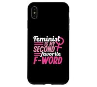 Feminista es mi segunda palabra F favorita Carcasa para iPhone XS Max