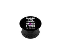 Feminista es mi Segundo Feminismo Favorito con Palabras F PopSockets PopGrip Adhesivo