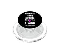 Feminista es mi Segundo Feminismo Favorito con Palabras F PopSockets PopGrip para MagSafe