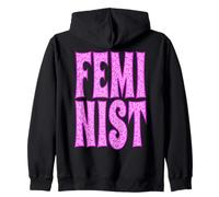 Feminista Feminista Género Símbolo Igualdad Feminismo Patrón Rosa Sudadera con Capucha