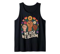Feminista Flor Puño Levantado Justicia Social Movimiento Igualdad Camiseta sin Mangas