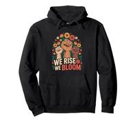 Feminista Flor Puño Levantado Justicia Social Movimiento Igualdad Sudadera con Capucha