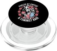 Feminista impulsada por el esqueleto del café Pro Choice Rage Feminismo PopSockets PopGrip para MagSafe