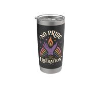 Feminista Liberación Igualdad Activismo Solidaridad Arco iris Vaso térmico de acero inoxidable de doble pared