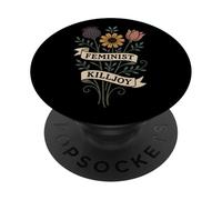 Feminista liberal enojada Killjoy Derechos de las mujeres Feminismo PopSockets PopGrip Adhesivo