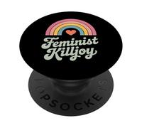 Feminista liberal enojada Killjoy Derechos de las mujeres Feminismo PopSockets PopGrip Adhesivo