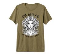 Feminista Medusa Tatuaje Tintado Divertido Mi Tinta Mira Atrás Camiseta Premium