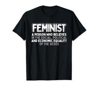 Feminista Social Política Igualdad Económica Sexos Feminismo Camiseta gráfica económica