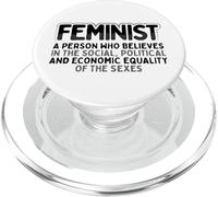 Feminista Social Política Igualdad Económica Sexos Feminismo PopSockets PopGrip para MagSafe