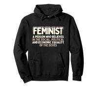 Feminista Social Política Igualdad Económica Sexos Feminismo Sudadera con Capucha