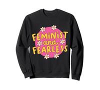 Feminista y Valiente Sudadera