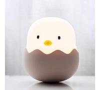 FemKey Luz Nocturna Infantil, Luz de Bebé USB con Control Táctil, Lámpara de Noche para Niños de Silicona, Lámpara de Pollito Ajuste de Brillo, Lampara Quitamiedos Infantil Ideal para Niños y Bebés