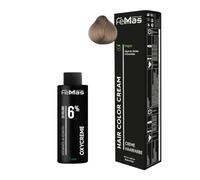 Femmas Set de tinte de pelo rubio claro ultra intenso 10.00 I Hair Color Cream 100 ml + crema de óxido 100 ml 6% I coloración permanente del cabello + desarrollador I Suave y duradero I Tinte de pelo