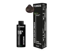 Femmas Set de tinte de pelo rubio oscuro dorado 6.3 I Hair Color Cream 100 ml + crema de óxido 100 ml 6% I coloración permanente del cabello + desarrollador I Suave y duradero I Tinte de pelo de salón