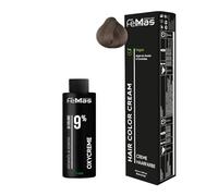 Femmas Set de tinte para el cabello Asch Sand 8.13 I Hair Color Cream 100 ml + Oxycreme 100 ml 9% I coloración permanente del cabello + desarrollador I Suave y duradero I Tinte de pelo de salón de