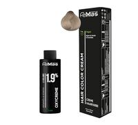 Femmas Set de tinte para el cabello dorado 903 I Hair Color Cream 100 ml + crema de óxido 100 ml 1,9% I coloración permanente del cabello + desarrollador I Suave y duradero I Tinte de pelo de salón