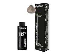 Femmas Set de tinte para el cabello natural 900 I Hair Color Cream 100 ml + crema de óxido 100 ml 12% I coloración permanente del cabello + desarrollador I Suave y duradero I Tinte de pelo de salón