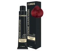 FemMas Tinte de pelo rubio medio rojo intenso 7,66 I Crema profesional tinte para el cabello con aceite de argán, queratina y ceramidas, coloración permanente del cabello o tinte para resultados de