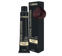 FemMas Tinte de pelo rubio oscuro caoba ámbar 6,58 I Crema profesional tinte para el cabello con aceite de argán, queratina y ceramidas, coloración permanente del cabello o tinte para resultados de