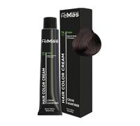 FemMas Tinte para el cabello castaño fresco 4.91 I Crema profesional tinte para el cabello con aceite de argán, queratina y ceramidas I Como coloración permanente o tinte para el cabello para