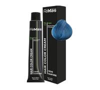 FemMas Tinte para el cabello Fantasy Turquesa I Crema Tinte para el cabello con aceite de argán, queratina y ceramidas I Como coloración permanente del cabello o tinte para resultados de color