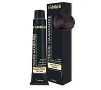 FemMas Tinte para el cabello marrón claro ceniza 5.1 I Crema profesional tinte para el cabello con aceite de argán, queratina y ceramidas I Como coloración permanente del cabello o tinte para obtener