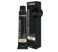 FemMas Tinte para el cabello marrón medio Amber Chocolate 4.89 I Crema profesional tinte para el cabello con aceite de argán, queratina y ceramidas, coloración permanente del cabello o tinte para