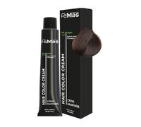 FemMas Tinte para el cabello marrón medio Amber Chocolate 4.89 I Crema tinte para el cabello con aceite de argán, queratina y ceramidas, coloración permanente del cabello o tinte para resultados de