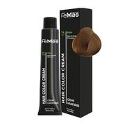 FemMas - Tinte para el cabello rubio oscuro 6, crema colorante profesional con aceite de argán, queratina y ceramidas, coloración permanente o tinte para resultados duraderos, 100 ml