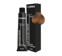 FemMas Tinte para el cabello rubio oscuro dorado 6.3 I Crema tinte para el cabello con aceite de argán, queratina y ceramidas I Como coloración permanente o tinte para obtener resultados de color