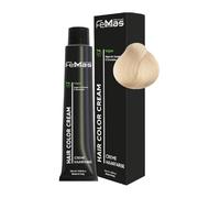 FemMas tinte para el cabello Rubio platino Intensivo 11.0 I Crema colorante con aceite de argán, queratina y ceramidas I Coloración permanente o tinte I Resultados brillantes I 100 ml