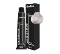 FemMas - Tinte puro, mezcla pura y mezcla de plata, crema colorante profesional con aceite de argán, queratina y ceramidas, coloración permanente o tinte para resultados brillantes y duraderos, 100 ml