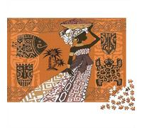 Femme africaine 70x50cm/1000pcs Puzzles Adaptés Aux Adultes Et Aux Personnes Âgées De 14 ANS Et Plus