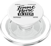 Femme Noire En Stem Femmes Francais Scientifique PopSockets PopGrip para MagSafe