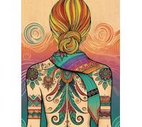FEMME ON FIRE NOTEBOOK - COLLEGE RULED - 120: UNIQUE WOMEN OF THE WORLD - FEMME ART IMAGINED - ROXY EDITION