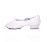 Femmes Chaussures De Danse filles Ballet Jazz Chaussures Suela Souple Tacones Bajos Niños Danse Pantoufles Rose Noir Rouge Enfants Baskets Latines, blanco, 37 EU