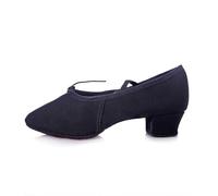 Femmes Chaussures De Danse filles Ballet Jazz Chaussures Suela Souple Tacones Bajos Niños Danse Pantoufles Rose Noir Rouge Enfants Baskets Latines, Negro , 32.5 EU