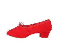 Femmes Chaussures De Danse filles Ballet Jazz Chaussures Suela Souple Tacones Bajos Niños Danse Pantoufles Rose Noir Rouge Enfants Baskets Latines, rojo, 44 EU