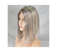 Femmes Cheveux - Topper para cabello de 14 pulgadas para mujeres, cabello humano real, clips de pelo, piezas de cabello para mujer, sin flequillo, base superior, encaje mono, 4 x 6 pulgadas
